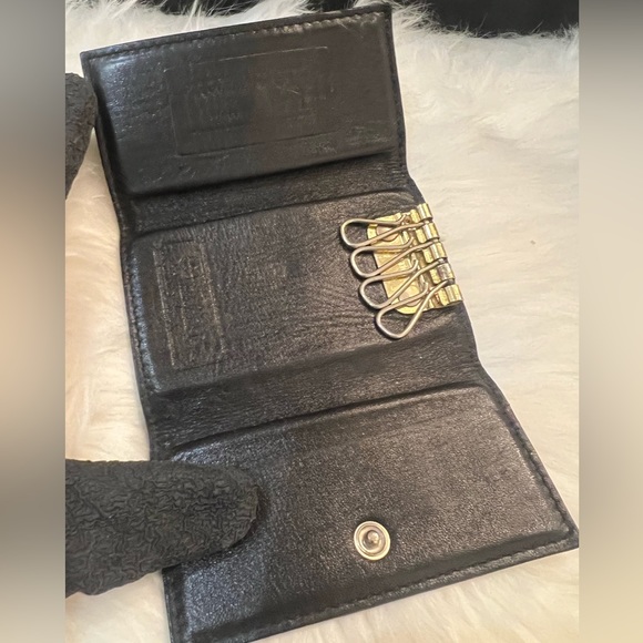 ⭐️MCM Germany Key Ring Holder in Nylon Exterior with Leather Interior.